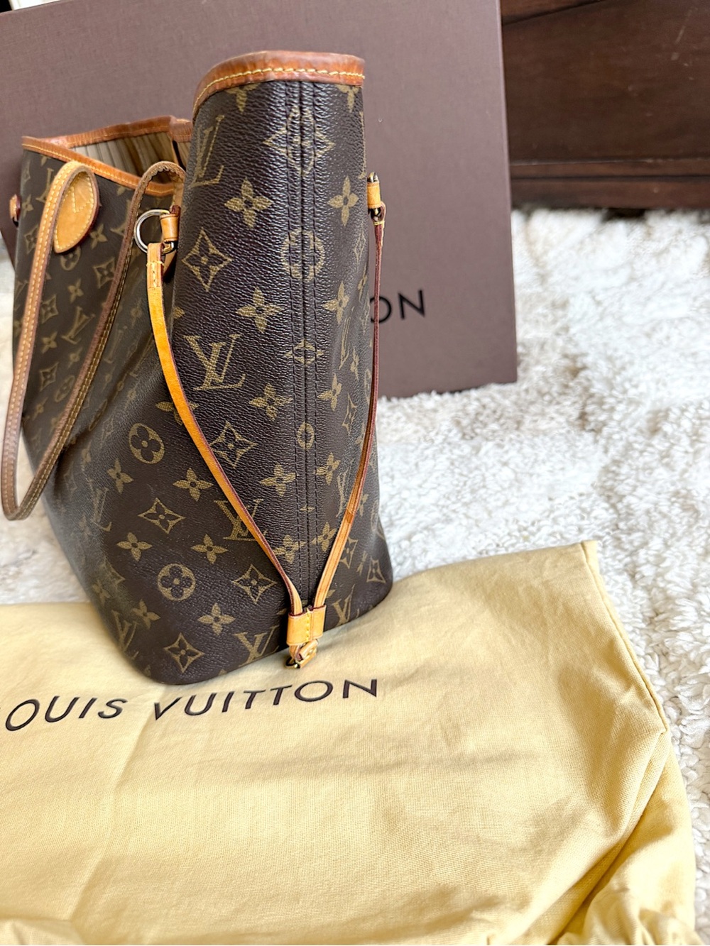 RESERVED Louis vuitton monogram MM neverfull tote shoulder bag - Picture 3 of 15